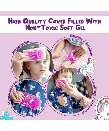 Kids Unicorn Ice Packs - Reusable Boo Boo Relief Set for Toddlers & Babies - Buy Online on GoSupps.com