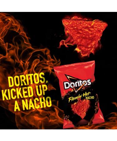 Doritos Flavored Tortilla Chips Flamin - Hot Nacho - Pack of 40 - Buy Online on GoSupps.com