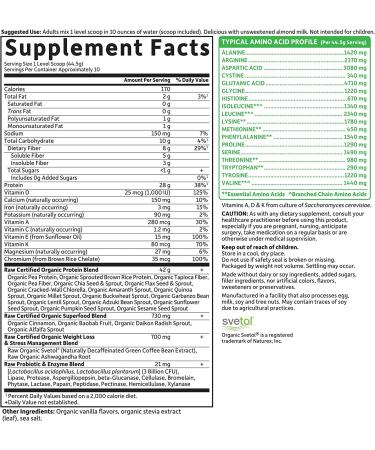 Garden of Life RAW Organic Fit Protein Powder for Weight Loss - 15.1 oz - Buy Online on GoSupps.com