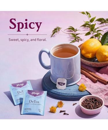 Yogi Tea DeTox Tea (6 Pack) - Organic Herbal Tea Bags for Healthy Cleansing and Digestion - Ayurvedic Herbs Blend - Caffeine Free - 96 Tea Bags - 16 Count (Pack of 6) - Buy Online on GoSupps.com
