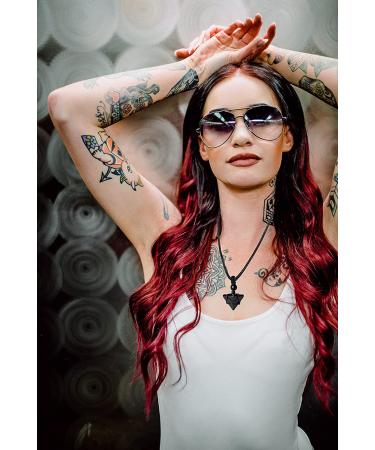 Natural Black Obsidian Healing Crystal Pointed Pendant Necklace | Adjustable Rope | Reiki Quartz Jewelry for Men and Women - Buy Online on GoSupps.com