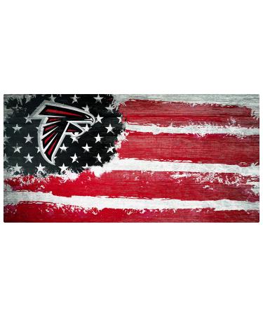 NFL Atlanta Falcons Unisex Atlanta Falcons Flag Shield Team Color 6 x 12
