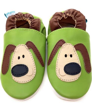 MiniFeet Premium Soft Leather Baby Shoes - Buy 4 Pairs, Get 1 Free - Green Dog Toddler Shoes 0-6 Months to 4-5 Years - Buy Online on GoSupps.com