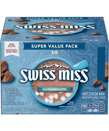 Swiss Miss Marshmallow Hot Cocoa Mix, (30) 1.38 oz Envelopes 1.38 Ounce (Pack of 30)