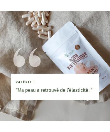 Hyaluronic Acid | Moisturizing Antioxidant & Anti Wrinkle | Zinc Vitamin E Selenium & Resveratrol | 30 Capsules | Valebio - Buy Online on GoSupps.com