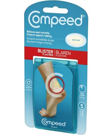 Compeed Blister Medium 5 Plasters M (Pack of 5) Protective Modern - Buy Online on GoSupps.com