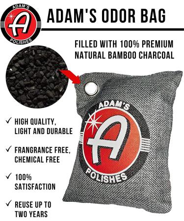 Adam's 500g Odor Eliminator Bag - Natural Premium Charcoal Air Purifying Bag for Cars, Closets, Bathrooms - Absorbs & Eliminates Odors - Fragrance & Chemical Free - Buy Online on GoSupps.com