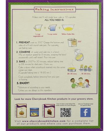 Cherrybrook Kitchen Gluten-Free Yellow Cake Mix - 16 oz | Delicious & Easy Baking - Buy Online on GoSupps.com