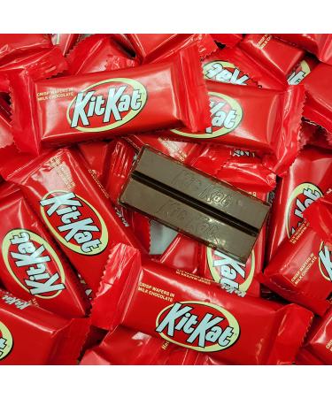 Kit Kat Snack Size Red Crisp Wafers Milk Chocolate Candy Bars - Individually Wrapped - 1lb Bulk Pack - Buy Online on GoSupps.com