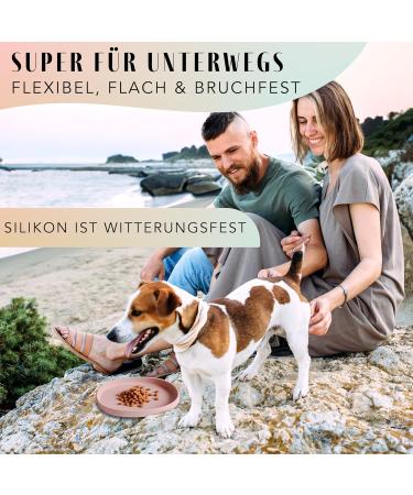 Buy NE & NO Food Bowl for Small Dogs & Puppies - Silicone Travel Bowl for Wet & Dry Food - Pink Camping Bowl - Buy Online on GoSupps.com