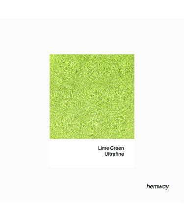 Hemway Lime Green Ultrafine Glitter 100g - Cosmetic Safe Extra Fine Craft Glitter | International Shipping - Buy Online on GoSupps.com