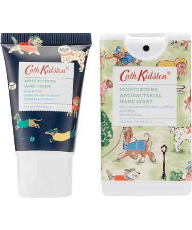 Cath Kidston Beauty Park Dogs Cosmetic Pouch | 30ml Hand Cream & 15ml Antibacterial Hand Spray | Cruelty Free & Vegan Friendly - Buy Online on GoSupps.com