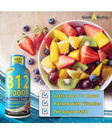 Vitamin Energy Shots - Mixed Berry Flavor | 48 Count | Boost Energy for 7+ Hours - Buy Online on GoSupps.com