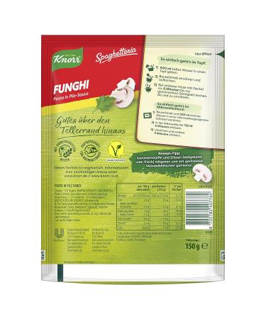 Buy Knorr Spaghetteria Funghi Pasta Ready Meal Delicious 6-Minute Dish 10x150ml Fast International Shipping - Buy Online on GoSupps.com