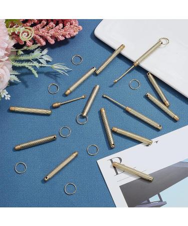 24 Spoon Wax Tool Sets with Key Ring for Vial Filling on Keychain Glitter Pendant - 74.5mm - Buy Online on GoSupps.com
