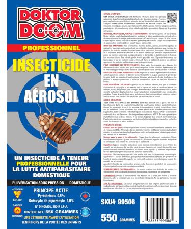 Doktor Doom Professional Aerosol Insect Killer 550g - Buy Online on GoSupps.com