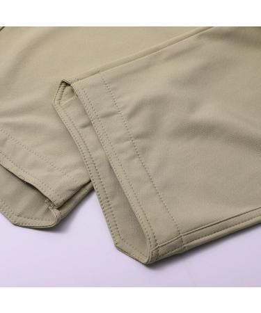 Shop Wide Cargo Vose Men's Outdoor Stretch Overalls - Loose Soft Rain-Resistant Pants with Large Side Pockets in Khaki - Buy Online on GoSupps.com