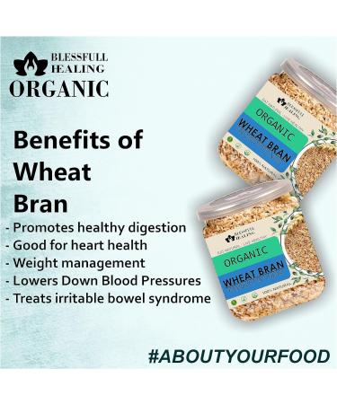 Blessfull Healing Organice Wheat BRAN for Breakfast 1 lb (453 Gram) - Buy Online on GoSupps.com