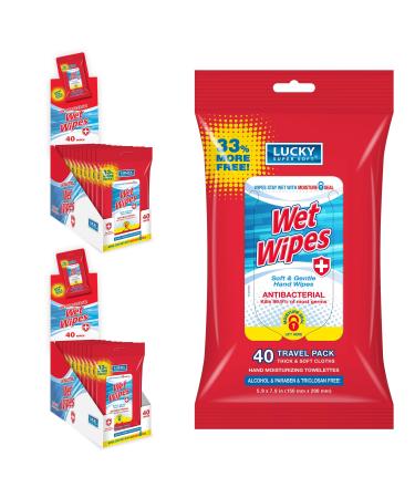 Wet Wipes by Lucky Super Soft Hand Moisturizing Towelettes Clean Your Hands and Body Parts with Trusted Wet Wipes