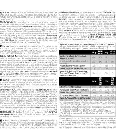 BiotechUSA Isotonic Beverage Powder - Carbohydrate & Electrolyte Mix with Vitamins | Gluten-Free Lemon Iced Tea | Ideal for Endurance Training | 600g - Buy Online on GoSupps.com