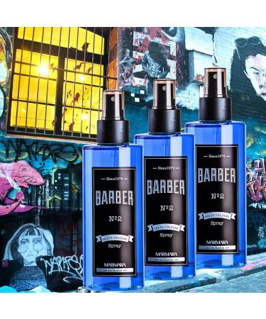 Marmara Barber Cologne - Best Choice of Barbers and Traditional Shaving Fans No:2 Series (250ml x 3 Bottles) - Buy Online on GoSupps.com