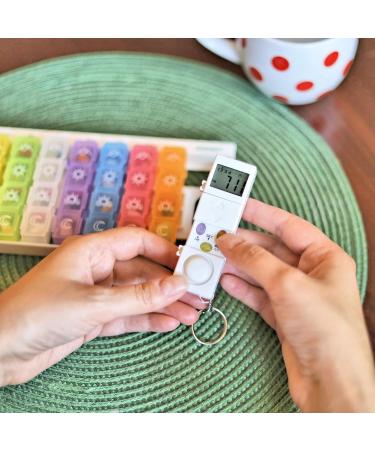 Edoso 7-Day Pill Organizer with Alarm | Weekly Medicine Box & Timer for Memory | German Description | Reinforced Alarm Tone | Colorful Tablet Containers - Buy Online on GoSupps.com