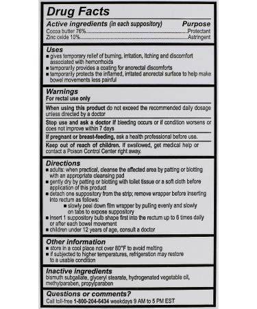 Calmol 4 Hemorrhoidal Suppositories - Soothing Natural Ingredients (24 Count) - Buy Online on GoSupps.com