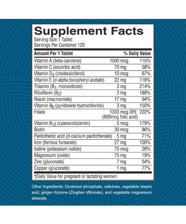 Nature's Sunshine Prenatal Vitamins - 120 Tablets | Essential Nutrients for Mother & Baby Support | International Shipping Available - Buy Online on GoSupps.com
