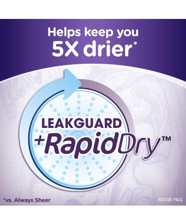 Always Anti-Bunch Xtra Protection Panty Liners - Light Absorbency, Extra Long, 204 Count, Unscented - 6 Packs - Buy Online on GoSupps.com