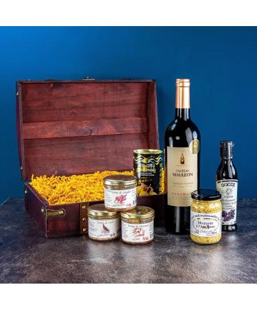 MonsterCadeaux 7 Piece Gourmet Gift Set Fine Groceries Treasure Chest Design - Buy Online on GoSupps.com