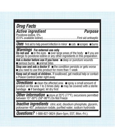 Betadine First Aid Spray 3 oz - Povidone Iodine Antiseptic - No-Sting Formula - Packaging May Vary - Buy Online on GoSupps.com