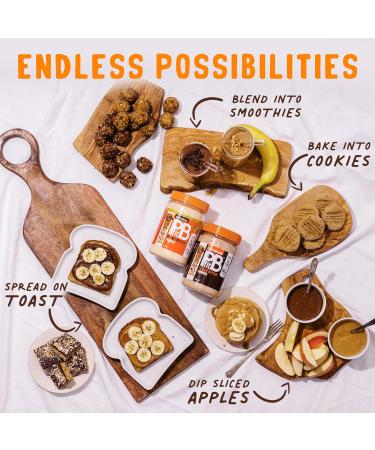 PBfit Peanut Butter Powder - Original & Chocolate - 87% Less Fat Gluten Free All Natural Nut Butter Spread - Powdered Peanut Butter from Real Roasted Peanuts - 425g (Pack of 2) - Buy Online on GoSupps.com