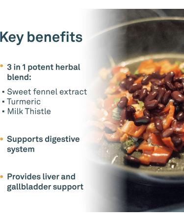 Organika Full Spectrum Plant Enzymes- Helps Break Down Carbs Fat Protein Dairy- 60 vcaps & Bloat Relief- Helps Relieve Bloating and Flatulence- Herbal Blend of Sweet Fennel - Buy Online on GoSupps.com