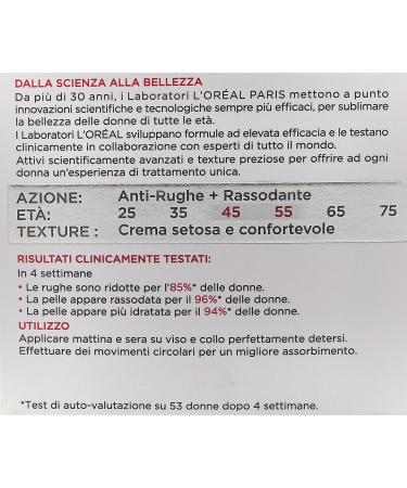  L'Oreal Paris L'Or al Paris Active Anti-Wrinkle 45+ Intensive Day and Night Face Cream for Women with Retin Peptides 50 ml - Buy Online on GoSupps.com