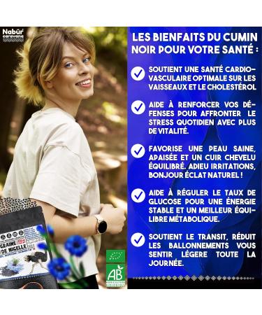 Nab r - 250 gr Graine de Nigelle Graine de Nigelle BIO Cumin Noir Cuisine Infusion P tisserie - Buy Online on GoSupps.com