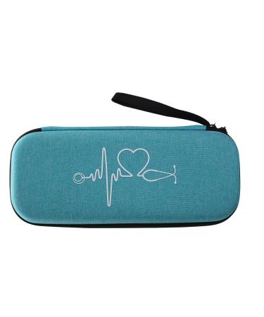 Stethoscope Case Only Carry Medical Bandage Shears EMT Trauma Scissors LED Penlight and 3M Littmann Classic III Lightweight II S.E MDF Acoustica Deluxe Stethoscopes (1 Aqua) 1 Aqua