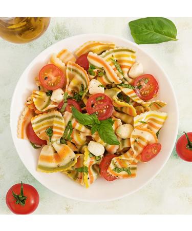 Donne Del Grano Organic Rainbow Bow Tie Pasta Noodles 8.8 Oz - Pack of 2 | Gourmet Italian Vegetable Colored Pasta - Buy Online on GoSupps.com