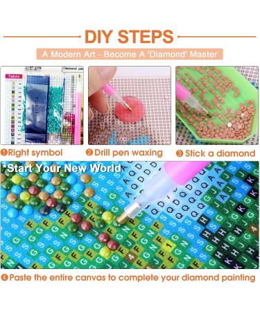 Palodio Sewing Machine 5D Diamond Painting Kit - Full Round Drill Cross Stitch Art for Home Wall Decor - 14x14 inch - Buy Online on GoSupps.com