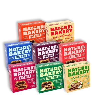 Nature's Bakery Fig Bar Variety Pack - 48 Count | Real Fruit Breakfast Bars - 8 Flavor Boxes, 6 Packs Each - Buy Online on GoSupps.com
