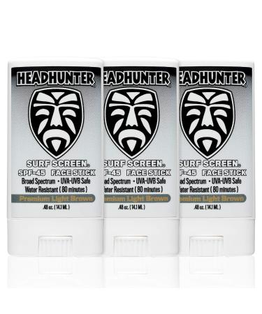 Headhunter Sunscreen Face Stick - Pack of 3 - 0.48 Oz.
