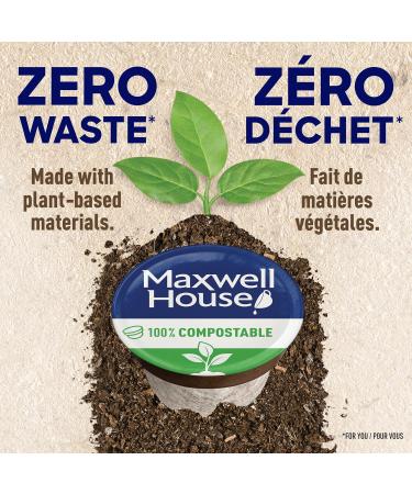 Maxwell House Dark Roast Coffee Certified Compostable K-Cup Coffee Pods 12 Pods Dark Roast Dark Roast 72 count (Pack of 1) - Buy Online on GoSupps.com