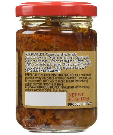 Organic Red Pesto with Sundried Tomato - 4.6 oz by Mantova - Buy Online on GoSupps.com