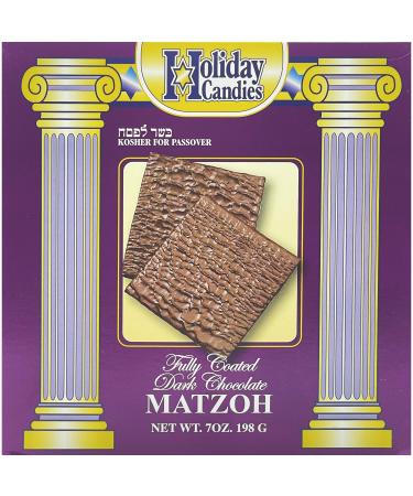 Kosher For Passover Matzah Dark Chocolate Covered Matzo, 7 oz 7 Ounce (Pack of 1)