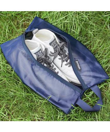 Pinzon Travel Shoe Bags - 2 Pack Large Water-Resistant Shoe Storage Organizer in Navy for Men & Women - Buy Online on GoSupps.com