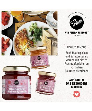 Gepps Wunderkost Sunday Brunch Gourmet Gift Set - Delicious Strawberry Champagne Fruit Spread & Breakfast Delicacies | Perfect Gift Basket for Food Lovers - Buy Online on GoSupps.com