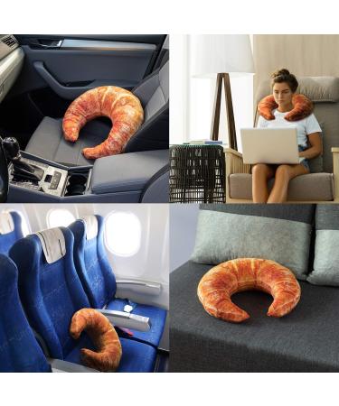 Froster Heated Croissant Pillow - Giant Cherry Stone Travel Neck Pillow with Heat Pad | Perfect Gift for Comfort On-the-Go - Buy Online on GoSupps.com