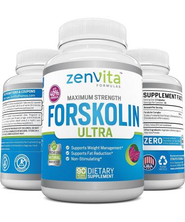 100% Pure Forskolin Extract 600mg - 40% Standardized | 90 Capsules - Buy Online on GoSupps.com