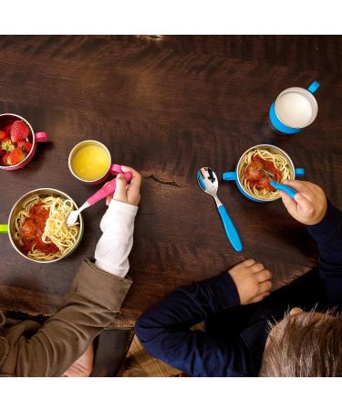 Innobaby Din Din Smart Stainless Steel Cup 9 oz with Handle | BPA-Free | Blue | Kids Toddlers Babies - Buy Online on GoSupps.com