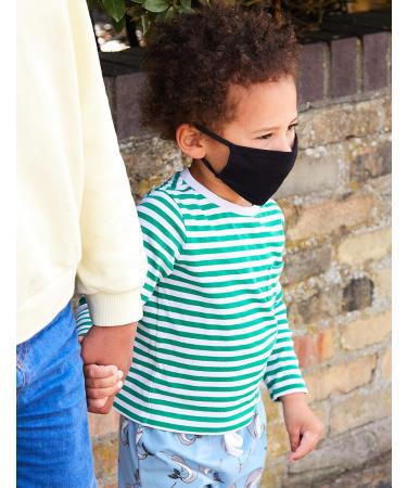 Oscar Apparels Kids Reusable Face Mask 100% BCI Cotton with Elastic Loop (5 Pack) 5 Count (Pack of 1) Black - Buy Online on GoSupps.com