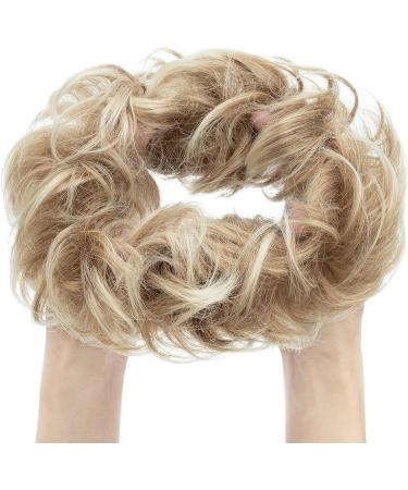 Women's Messy Bun Hair Piece - Coffee Brown to Bleach Blonde | Hair Scrunchies for Stylish Updos - Buy Online on GoSupps.com
